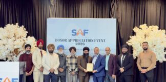 ਪੰਜਾਬ ਹੜ੍ਹ ਰਾਹਤ ਕਾਰਜਾਂ ਵਿੱਚ ਯੋਗਦਾਨ ਲਈ ਚੜ੍ਹਦੀਕਲਾ ਬ੍ਰਦਰਹੁੱਡ ਵੈਲਫੇਅਰ ਐਸੋਸੀਏਸ਼ਨ ਦਾ ਸਨਮਾਨ